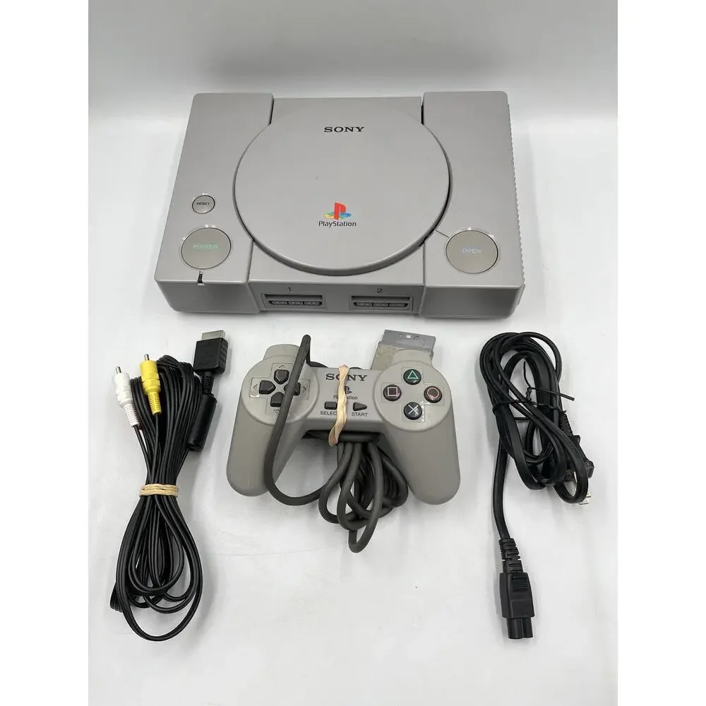 Sony PlayStation 1 SCPH-5501 Console + Original Controller & Cords - Tested PS1